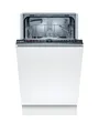 Bosch SPV2IKX10E Serie 2 Smarter Geschirrspüler Vollintegriert, Edelstahl, Kunststoff, 45 cm Breit, Extra Trocknen, InfoLight, AquaStop, Weiß