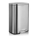 KARAT Mülleimer Dustin - Mit Absenkautomatik - Aus hochwertigem Edelstahl - 30 Liter - Silber