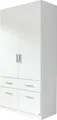 rauch Drehtürenschrank Kleiderschrank Schrank Garderobe Schlafzimmerschrank CELLE in 4 Breiten und 2 Höhen, optional mit Schubkästen MADE IN GERMANY