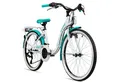 bergsteiger Kinderfahrrad Atlantis 20, 24 Zoll Mädchenfahrrad, 6 - 11 Jahre, StVZO, 18 Gang Shimano Tourney RD-TY300 Schaltwerk, Kettenschaltung, V-Bremse