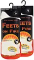 STARK SOUL FEETS on FIRE - 2 Paar Damen Ultra Thermo Socken, Warme Winter Socken, Wollweiss