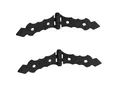 Scharnier Retro Türband Möbelscharnier Antik Türbeschlag 150mm schwarz 2 Stück