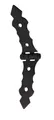 Möbelscharnier Retro 15cm schwarz Türbeschlag Scharnier Türband Antik 1 Stück