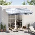 Outsunny Markise Gelenkarmmarkise Handkurbel Balkon 2,95x2,45m Alu 2 Farben
