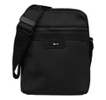 HUGO BOSS Herren Umhängetasche Mini Schwarz mit Logo Vorne Reißverschluss