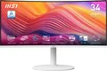 MSI Modern MD342CQPW, 86,4 cm (34"), 3440 x 1440 Pixel, UltraWide Quad HD, 4 ms, Weiß