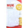 NUK First Choice+ Trinksauger Silikon Gr.1 S, 2 St PZN 09121521