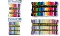 folia Stickgarn ´Pastell´, 52 Docken Ã 8 m, farbig sortiert, Sie erhalten 1 Packung, Packungsinhalt: 52 Stück