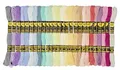 folia Stickgarn, 52 Docken à 8 m, Pastell , 26 verschiedene Farben Garn