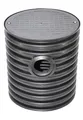 Drainageschacht DN425 0,5m/1m mit Anschluss 2xDN110/2xDN160 Deckel Sickerschacht KG Schacht Kontrollschacht KG Rohr Drainage Dachrinne Mit Boden/Ohne Boden (0,5m Rohr 2x Manschette 160 ohne Boden)