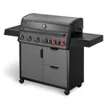 Enders® Gasgrill HYDE 6 SIKR Turbo, 6 Brenner aus Edelstahl für kraftvolles direktes und indirektes Grillen, 800 °C TURBO ZONE™, SWITCH GRID™, Infarot-Backburner und Seitenkocher, #8044