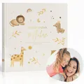 MeinBaby123® Kinderalbum Deine ersten 10 Jahre hochwertig vergoldet, Erinnerungsalbum, Geschenk zur Geburt, Fotoalbum Kinder, Tagebuch Kinder, Album Erinnerungsbuch, Geschenk Kind