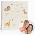 MeinBaby123® Tagebuch Deine ersten 10 Jahre Erinnerungsbuch Kindheit, Erinnerungsalbum, vergoldet, Geschenke zur Kinder Album Erinnerungsbuch