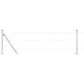 vidaXL Zaun mit Pfosten Silber 0,6 x 25 m Stahl 3351029