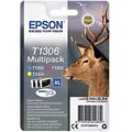 Epson T1306 Original Tintenpatrone C13T13064012 Cyan, Magenta, Gelb Multipack 3 Stück