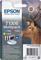 Epson T1306 Multipack - 3er-Pack - 30,3 ml - XL - Gelb, Cyan, Magenta - Original - Tintenpatrone - für Stylus Office BX630, BX635, BX935, WorkForce WF-3010, 3520, 3530, 3540, 7015, 7515, 7525 (C13T13064012)