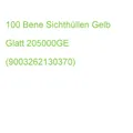 100 Bene Sichthüllen Din A4 Gelb Glatt 0,15 Mm 205000GE (9003262130370)
