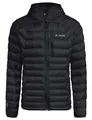 VAUDE Herren Isolationsjacke Batura Hooded Insulation Jacket, sehr leicht, sehr warm, atmungsaktiv, Passform: Slim fit, black, XXL