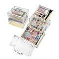 ZMILE COSMETICS Glam transparenter Kosmetikkoffer vegane Kosmetik mit Schminke - Make Up Set für unterwegs, zum Reisen und Verschenken