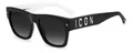 Dsquared2 Sonnenbrille ICON 0004/S  80S/9O Schwarz-Weiss Grau Herren