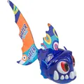 Idena 40008 - LED Tauchfisch mit Leuchtfunktion, blau, farbenfroher Badespass für kleine und grosse Wa (YT1686997)