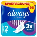 always Ultra Binde Long Monatspaket, 96 Binden (3 Packungen x 32 Stück)neu