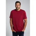 JP1880 T-Shirt T-Shirt Basic Rundhals gekämmte Baumwolle rot 7XL