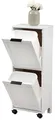 KESPER 2553013 Universalschrank mit Mülltrennsystem, weiß lackiert