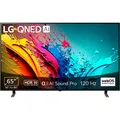 LG QNED-Fernseher, E (A-G), schwarz, 65, Fernseher