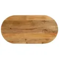 vidaXL Tischplatte Tischplatte 100x40x2,5 cm Oval Massivholz (1 St) 100 cm x 2.5 cm x 40 cm