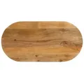 vidaXL Tischplatte 100x40x2,5 cm Oval Massivholz Mango