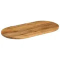 vidaXL Tischplatte, 100x40x2,5 cm Oval Massivholz Mango