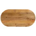 vidaXL Tischplatte 100x40x2,5 cm Oval Massivholz Mango
