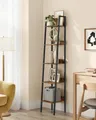 VASAGLE Standregal, Bücherregal, Leiterregal, 140/170 cm, Industrie-Design