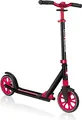 GLOBBER NL 205 – Tretroller, 205 mm, ABEC 9, höhenverstellbar, Frontfederung, Klappmechanismus, schwarz-rot