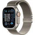 Apple Smartwatch Watch Ultra 2 24 iOS GPS Cellular, 49 mm, L, NFC, EKG, Titan, Natural, silber