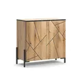 Vicco Kommode Hatto, Eiche, 84 x 80.1 cm, geeignet zur Ablage und Aufbewahrung im Schlafzimmer