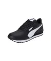 Puma Unisex St Runner Leather Adult Sneaker, V4 Black White, 40.5 EU