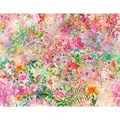 living walls Fototapete Flower Power, glatt, Motiv, abstrakt, naturalistisch, Tapete Natur Tapeten Wohnzimmer Schlafzimmer Küche Flur Design Optik bunt