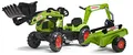 Falk Claas Kinder-Baggerlader mit beweglichem Baggerarm & Anhänger I Pedaltraktor Arion 410 Replik I mit Hupe I ab 2 Jahren I Outdoor Spielzeug für Jungen & Mädchen