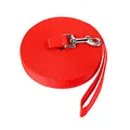 NavoX Trainingsleine für Hunde, 20m Nylon-Leine für Wandern, Camping, Jagd, Hinterhof rot