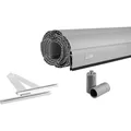 Schellenberg Rolladenpanzer Set PVC Maxi für 60 mm Stahlrohrwellen, inkl. Rolladen-Aufhängefedern, Aluminium-Endleiste und Rolladenstopper, indiv...