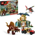 LEGO® Spinosaurier & Quetzalcoatlus: Hubschrauber-Einsatz (76976) Konstruktionsspielsteine, (984 St), LEGO Jurassic World, Made in Europe