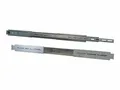 Inter-Tech Rack-Schiene - Silber - 48.3 cm (19"), Einbautiefe 580mm bis 850mm