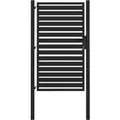 vidaXL Gartentor Abschließbar Schwarz 100x150 cm Aluminium 42004148