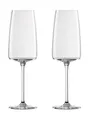Zwiesel Glas Weinglas Sekt- und Schaumweinglas leicht & frisch 2er-Set Vivid Senses, Glas