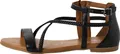 Tamaris Damen Sandale Leder geschlossene Ferse und Reißverschluss 1-28138-44, Größe:38 EU, Farbe:Schwarz