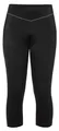 VAUDE Women's Active 3/4 Pants - Radhose mit funktionellem Sitzpolster, Passform: Slim fit, black uni, 38