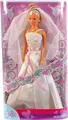 Simba Steffi Love WEDDING Braut Kleid Hochzeit weiß Krone Reif Ankleidepuppe