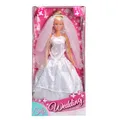 Simba 105733414 - Steffi Love Wedding Derma, 2-fach sortiert, es wird nur ein Artikel geliefert, Spielpuppe im wunderschönen Hochzeitskleid, 29cm, ab 3 Jahre, Weiß